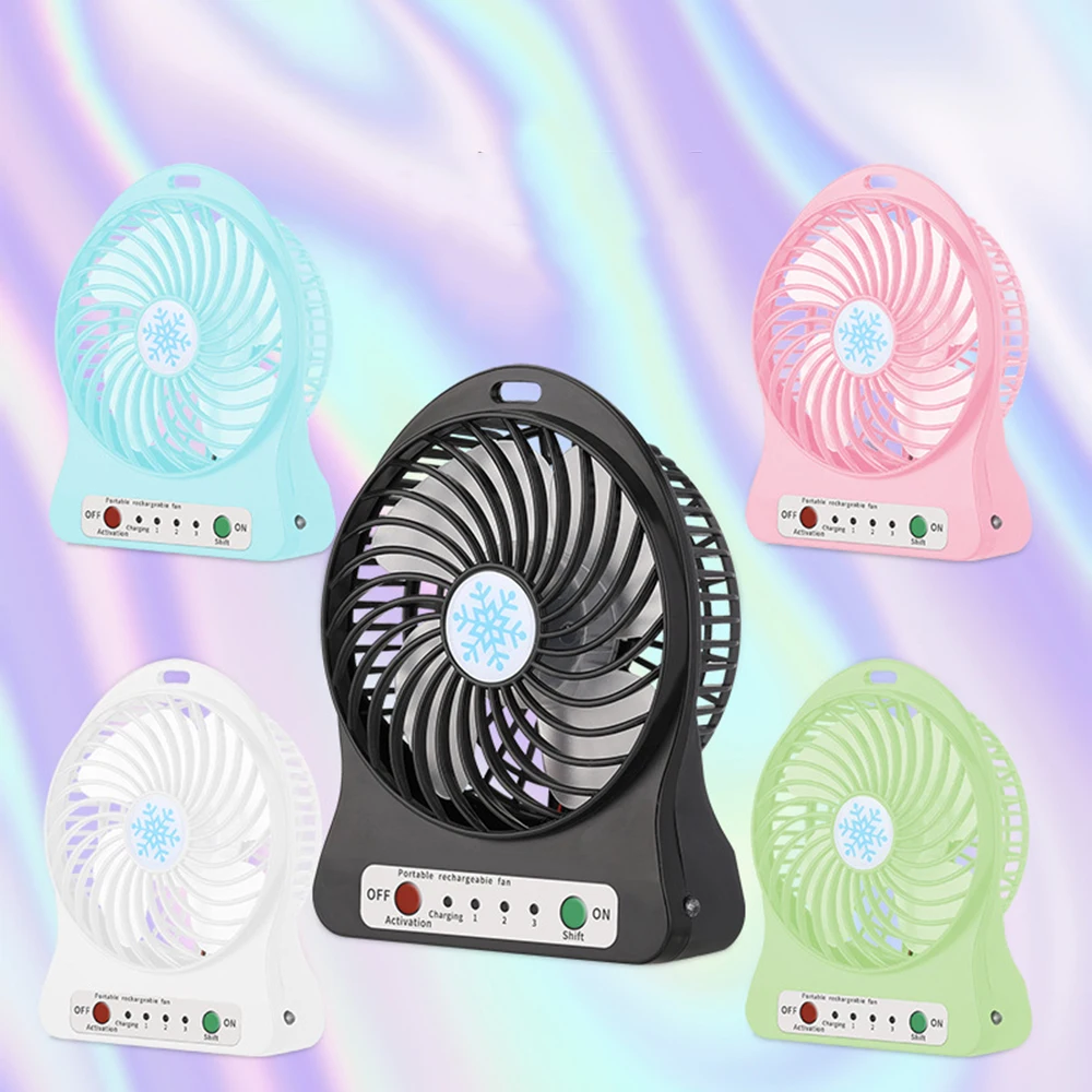 Portable Mini Fan Air Cooler Mini Desk USB Fan Third Wind USB Fan  Rechargeable Portable Office Outdoor Home | AliExpress