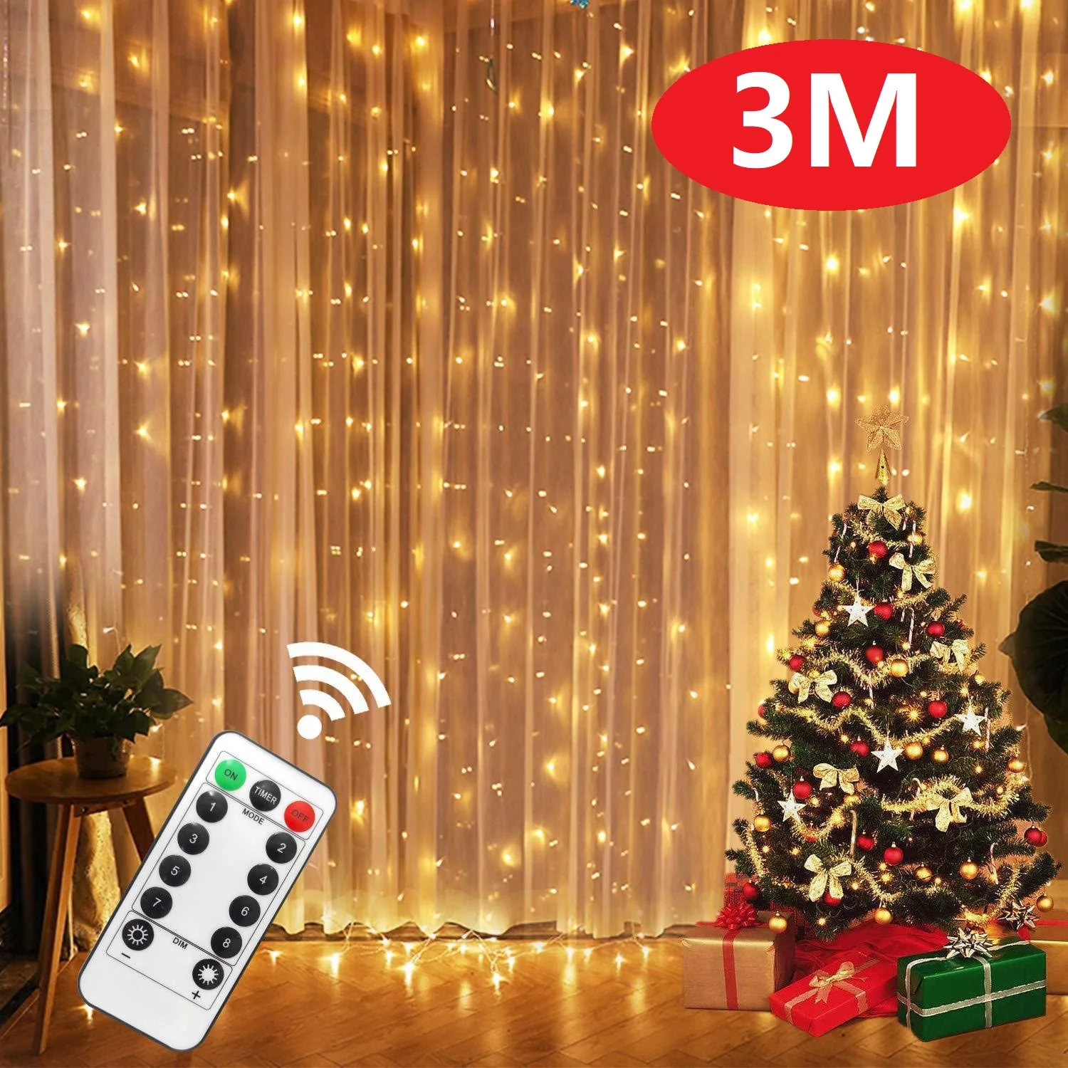 3M 2M 1M LED Curtain String Lights USB 5V Warm White Multi Color Fairy Lights Christmas Holiday Party Home Patio Wedding Decor led lights led string lights string lights