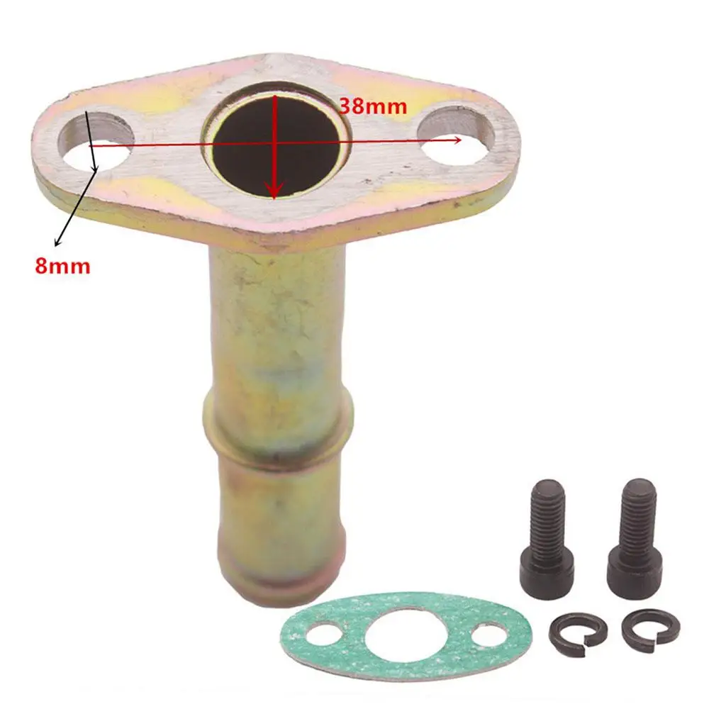 헤비 듀티 CNC 오일 리턴 플랜지 파이프, 바브 볼 베어링 GT25R 용, 38mm