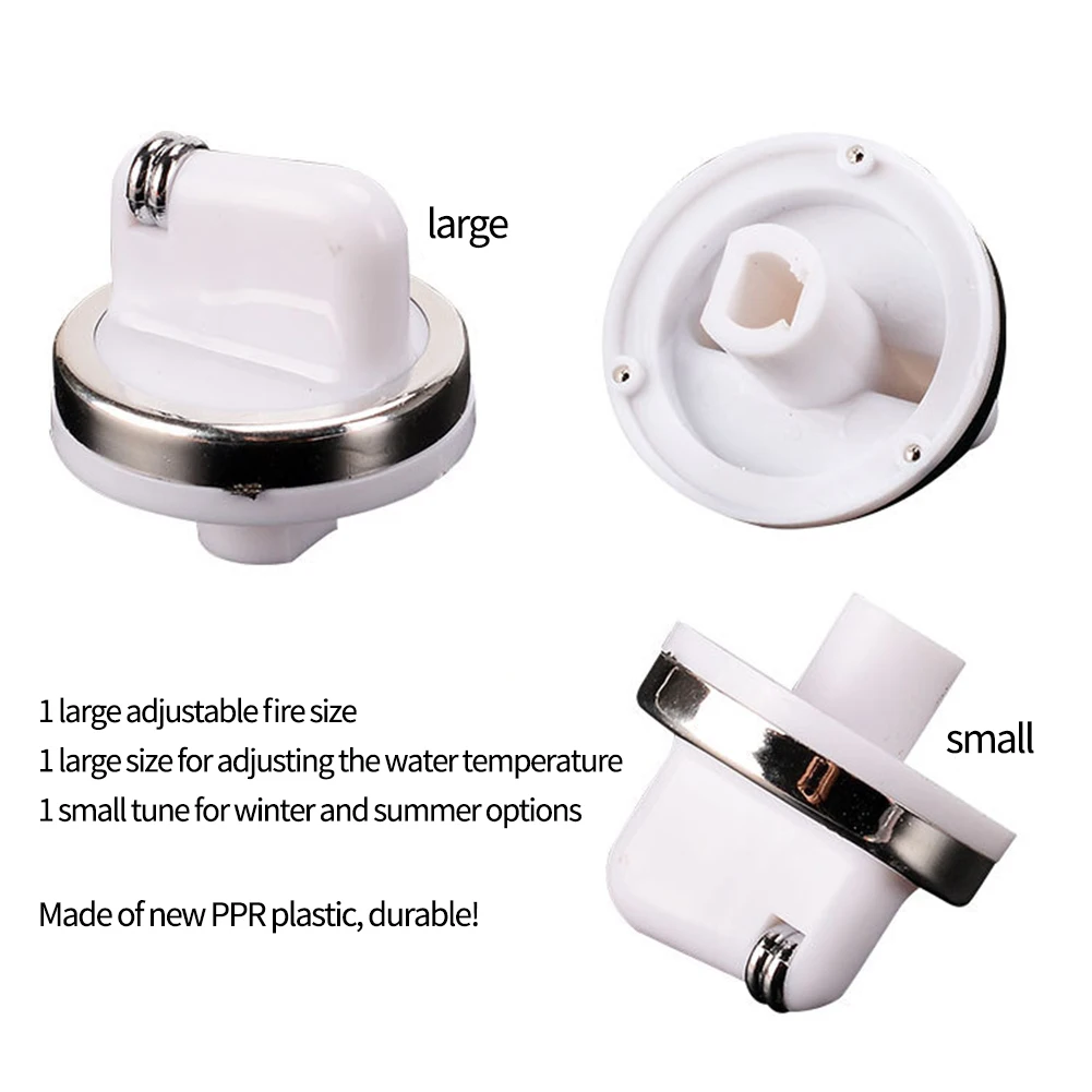 Gas Stove Control Knob Switch Adjustment Knob Handle Water Heater Burner Replacement Accessories Universal White Plastic