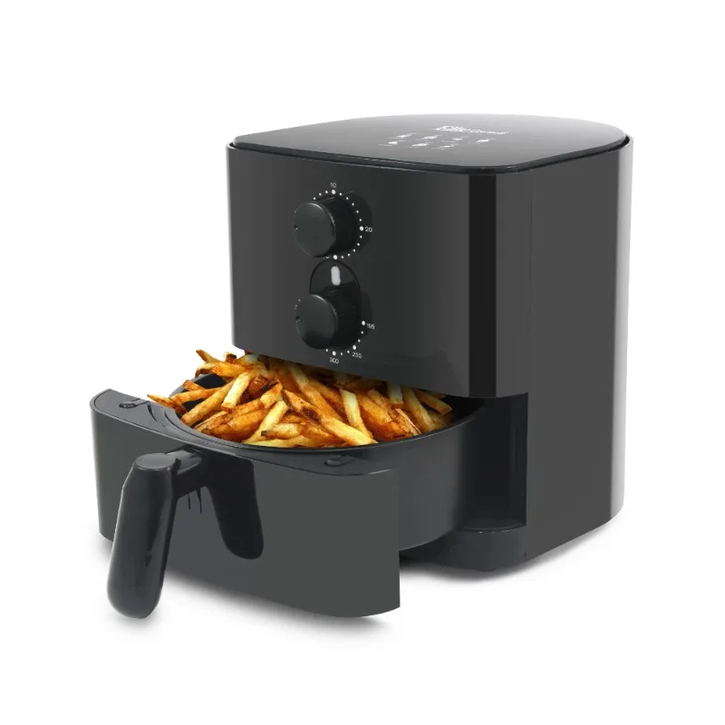 1Qt Compact Air Fryer, Black Kitchen Accessories  Air Fryer Oven  Cuiseur Electrique Multifonction  Deep Fryer