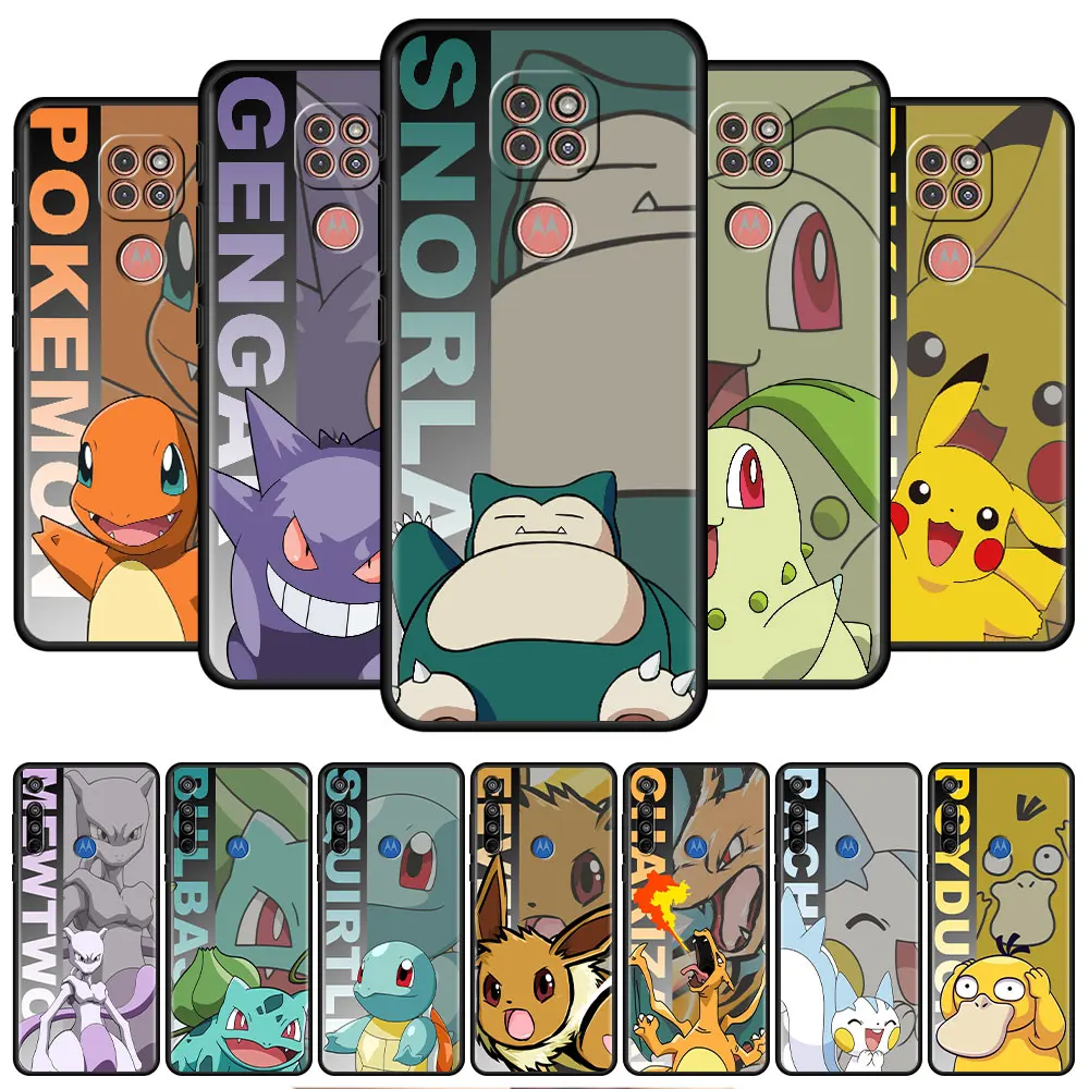 Pokemon Gengar Custodia Anime Per Motorola Moto G30 G60 G200 G50 G31 G51 G9 Play G8 Power One Fusion Plus Cover Funda Per Cellulare