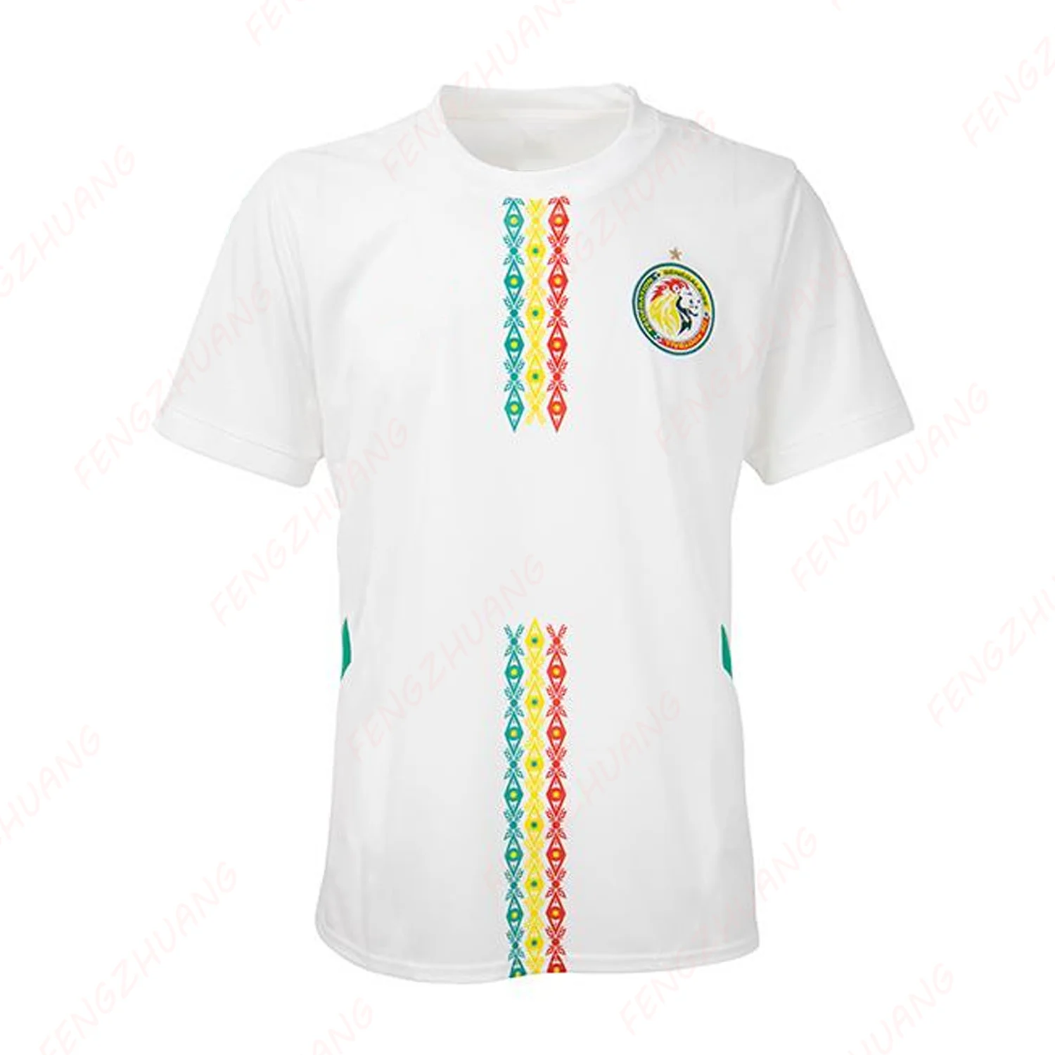 2025 Senegal National Home Jersey Outdoor Sweat Absorbent Quick Dry Soccer Jersey Summer Classic Casual Loose T-Shirt 2