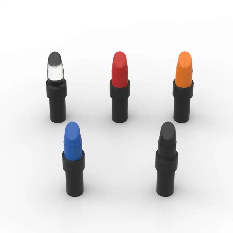 モデルスプライシングレンガ、ビルディングブロック、子供向け教育玩具 Moc-Spearlリップスティックビルディングブロック、ブラック