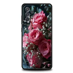 Elegant Red Rose Floral Phone Case Cover - Samsung A03S (A1)