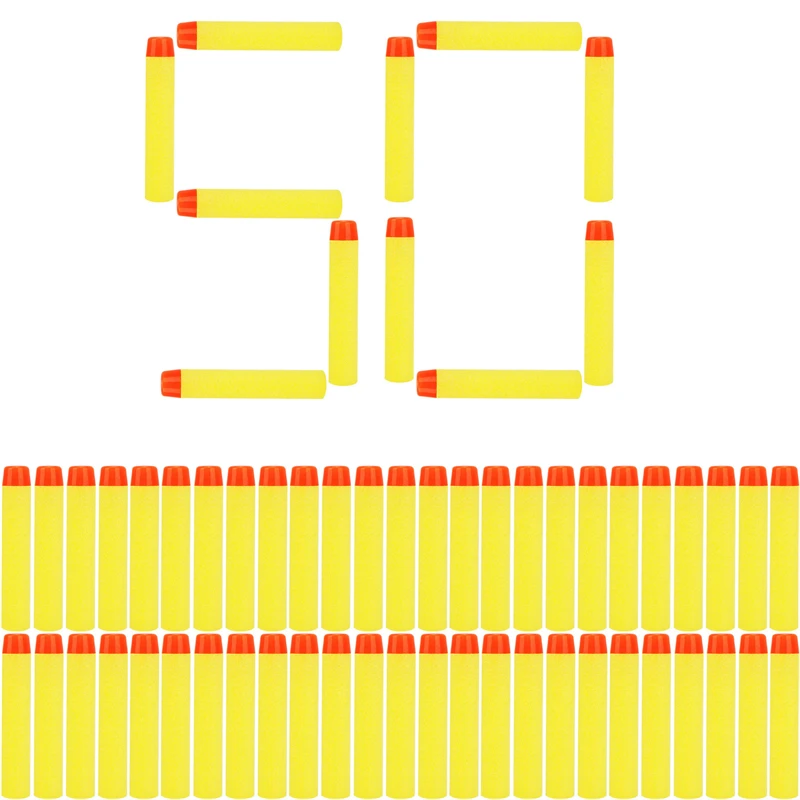 50PCS Round Head Foam Darts