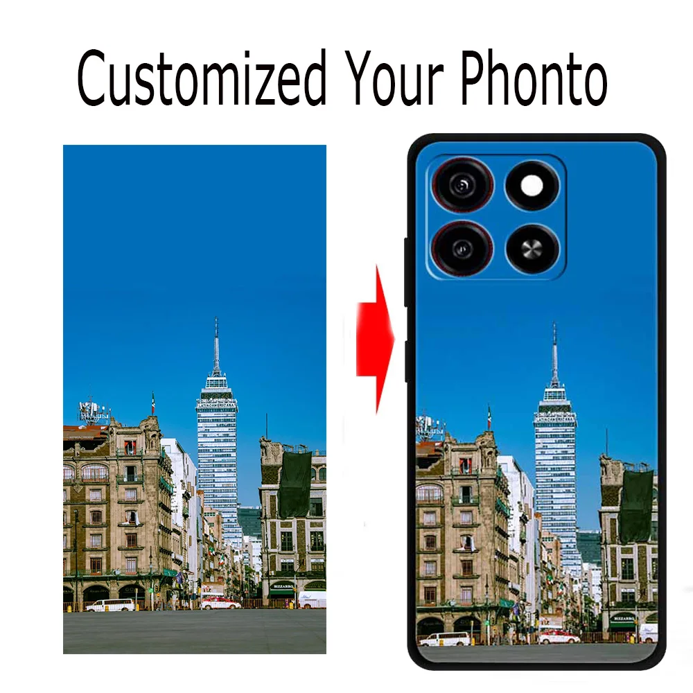 Personalized DIY Photo Phone Case - Custom Design with Your Pictures and Text on a Silicone Cover