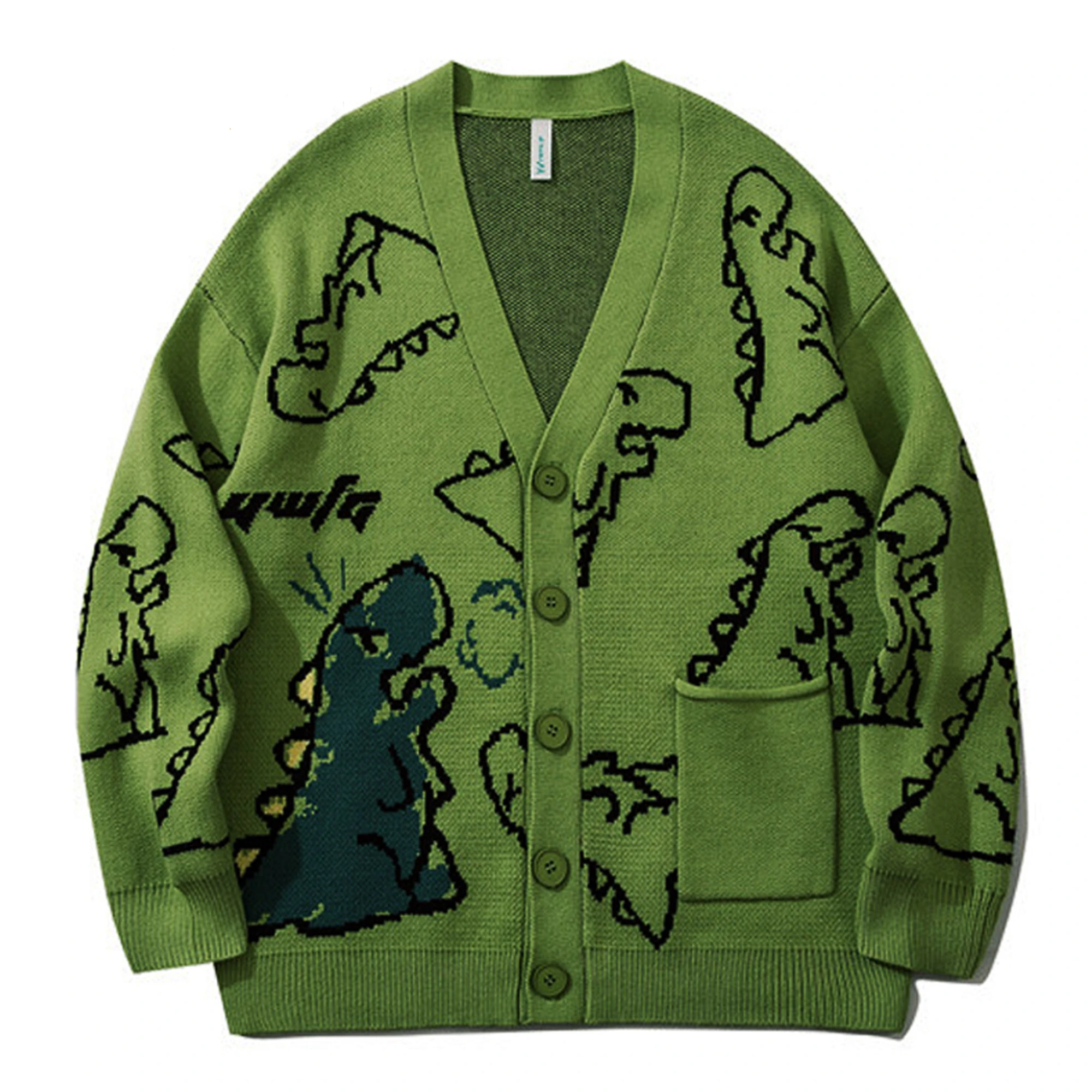 

High Quality Korean Fashion Women Men Harajuku Knitted Cardigan Clothes Streetwear Cartoon Pullover Shirt Oversize Wool Sweaters