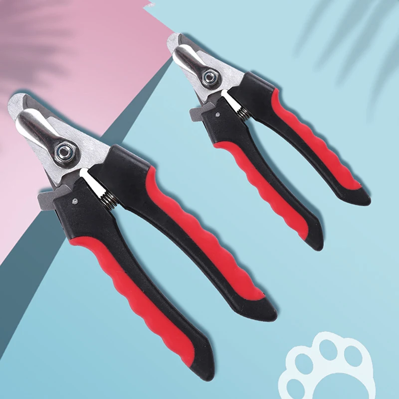 Pet nail clipper Professional Pet Cat Dog Nail Clipper Cutter Sickle Stainless Steel Grooming Scissors Clippers For Pet Claws Dog Supplies