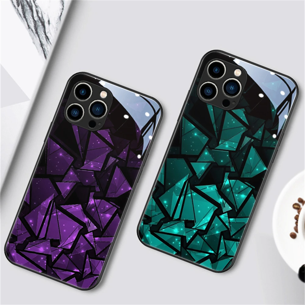 

Punk Fragment LED Colorful Light Up Phone Case Calling Flash For Samsung S23 S22 S21 S20 FE Note 10 20 Plus Ultra A54 A14