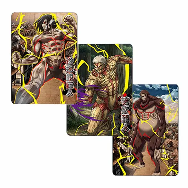 Fire Legend Anime Card One Punch Man Attack on Titan PR Game Collection Flash Card Toy Gift Table Toys for Family Gifts for Kids 4