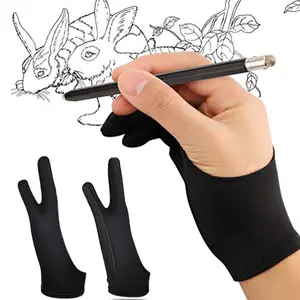 4/1pcs Drawing Glove Anti-touch Two-Fingers Gloves for IPad