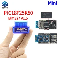 Double PCB Mini ELM327 V 1.5 Car Diagnostic Scanner OBD OBD2 Bluetooth V 1 5 PIC18F25K80 for Android Supports All OBD2 Protocol 1