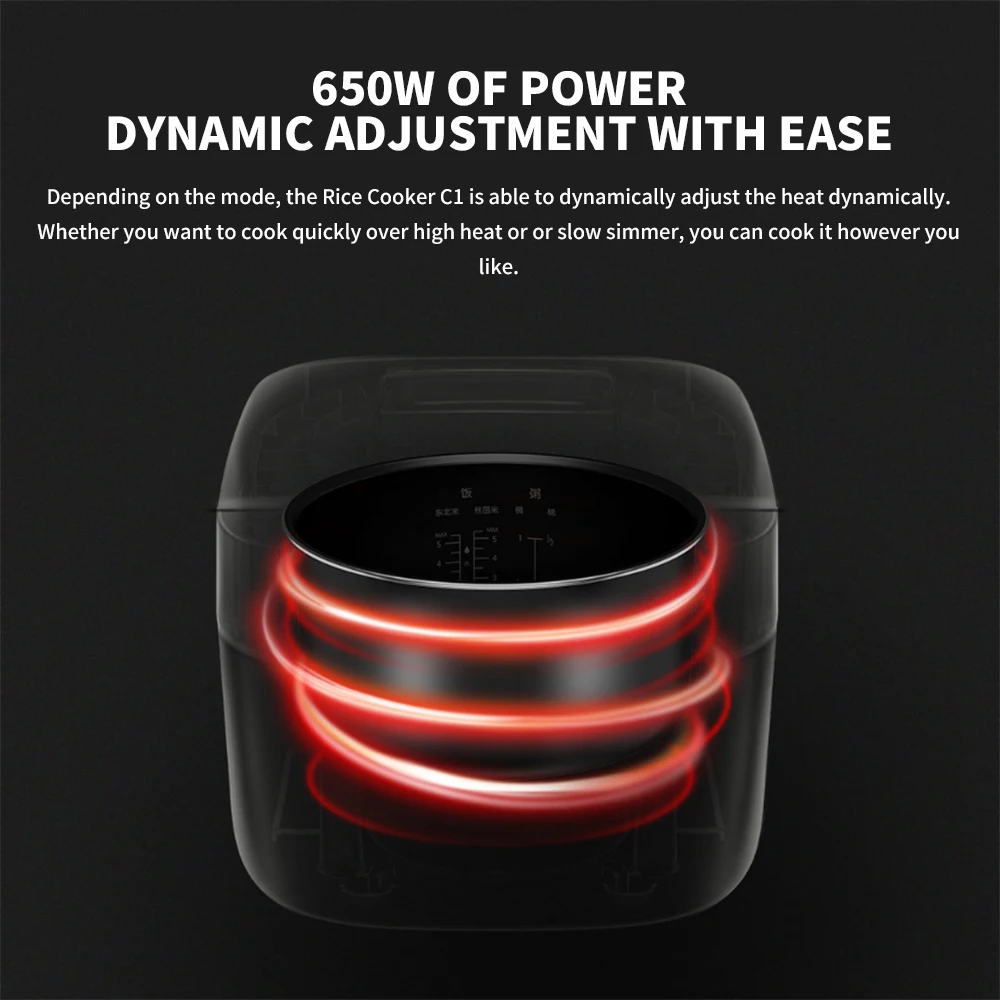 Xiaomi Mijia Electric Rice Cooker C1 Adjustable Kitchen Appliance 3L Multifunction 2~4 People Home Rice Cooker rice cooker,electric cooker,electric cooking pot