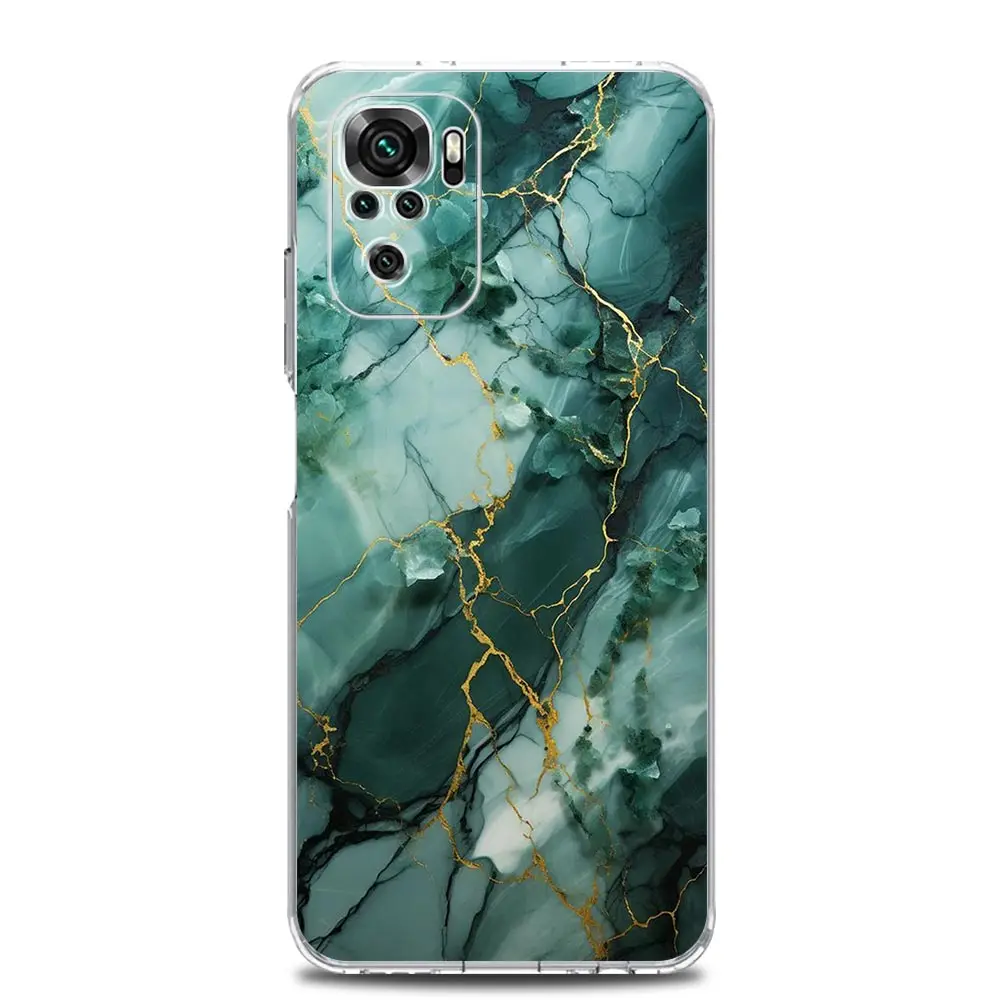 Clear Soft TPU Watercolor Marble Phone Case