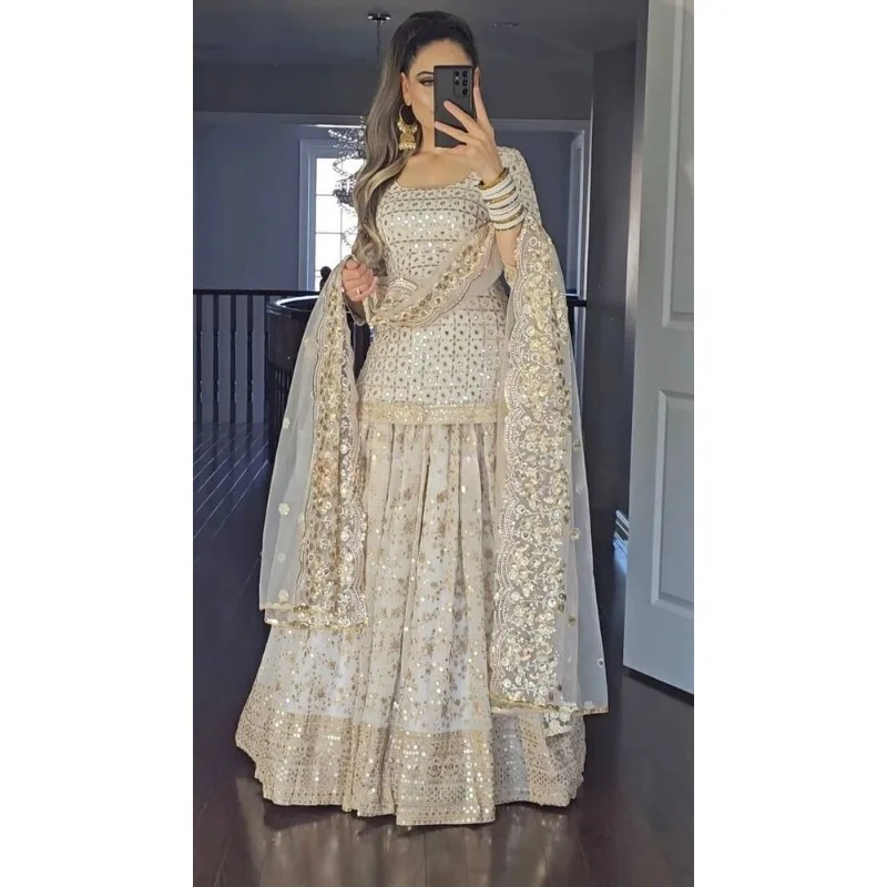 Indian Salwar Kameez Bollywood Suit Wear Wedding Party Ready To Wear