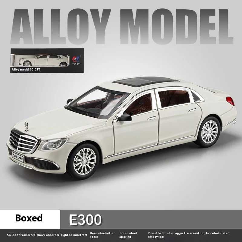 سيارة سيدان طراز E300 بمقياس 1:24، مصنوعة من سبيكة...