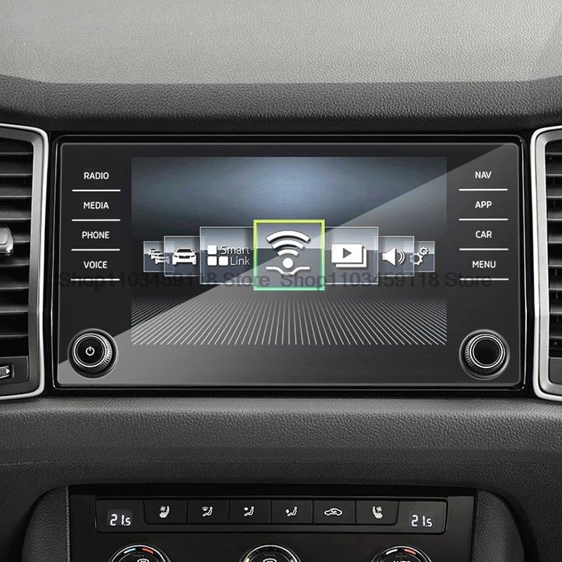 

Защита экрана из закаленного стекла для Skoda Kodiaq Karoq 2017 2018 8 дюймов, Стайлинг GPS-навигации, аксессуары для интерьера автомобиля