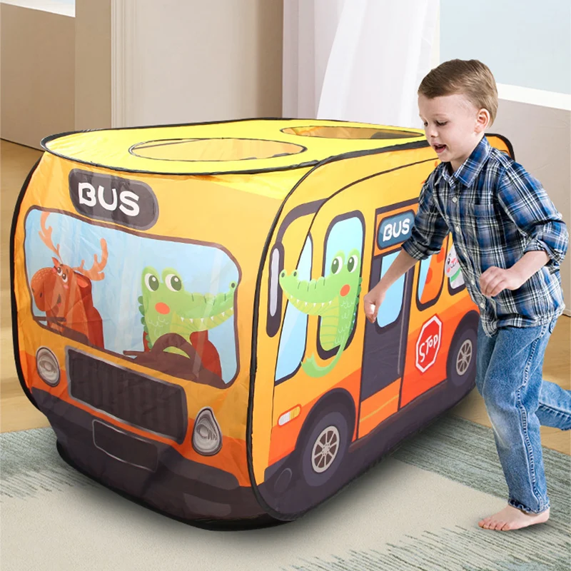 Barraca interna do nibus dos desenhos animados para crian as Brinquedos barraca-interna-do-nibus-dos-desenhos-animados-para-crian-as-brinquedos