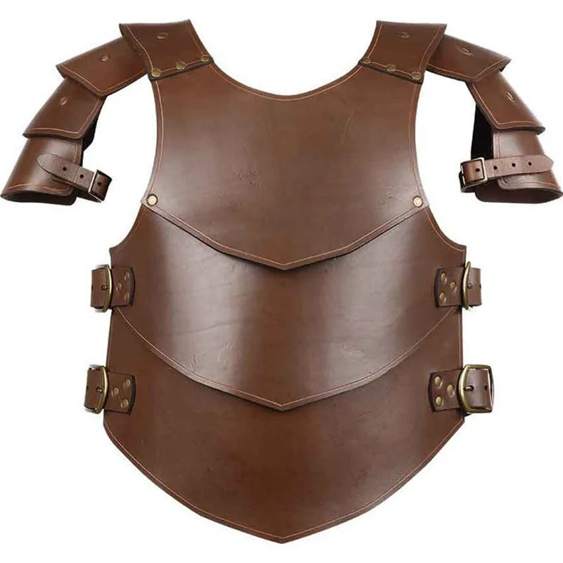 Vintage Medieval Renaissance Viking warrior armor COSPLAY leather armor party performance props