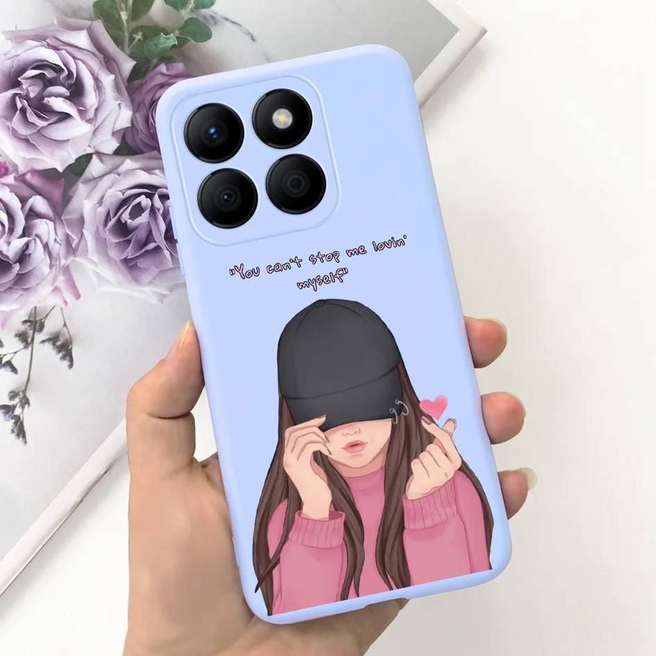 Lovely Heart and Floral Painted Soft Bumper Case