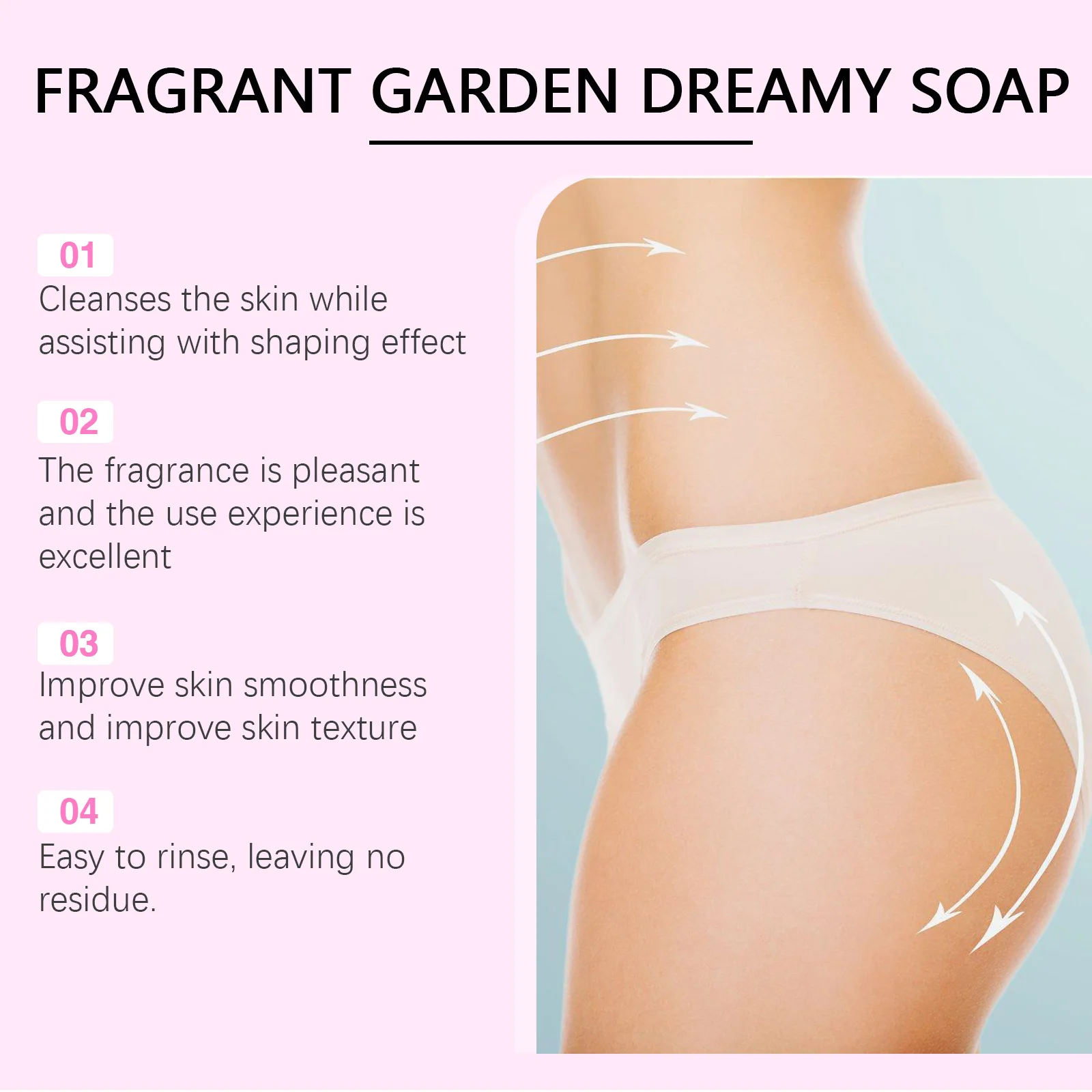 Slimming Body Soap - Gentle Moisturizing Long-Lasting Fragrance Cleanser for Face & Body, Daily Use Suitable for All Skin Types