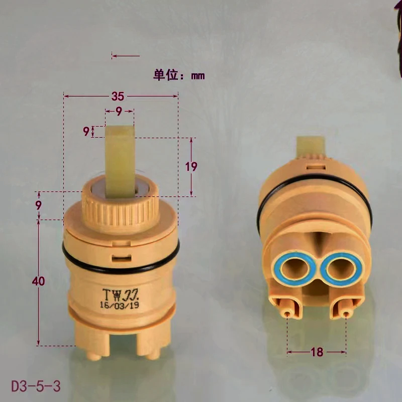 Faucets Mixing Spool Valve Cartridge Ceramic 25 MM/35 MM/40 MM Kitchen Bath Basin Shower Taps Accessories