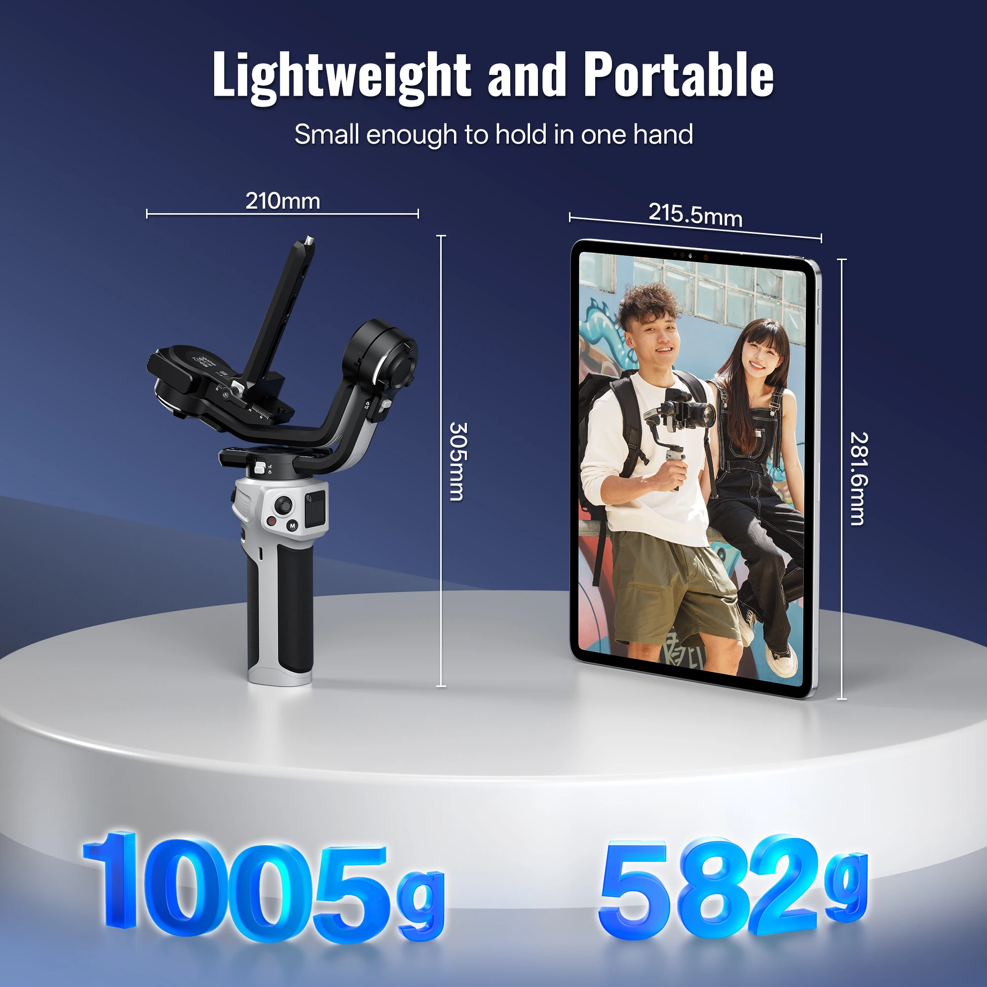 ZHIYUN Official CINEPEER WEEBILL 3E Camera Stabilizer Handheld Gimbal 3-Axis Cameras Gimbals for DSLR Mirrorless Cameras 3