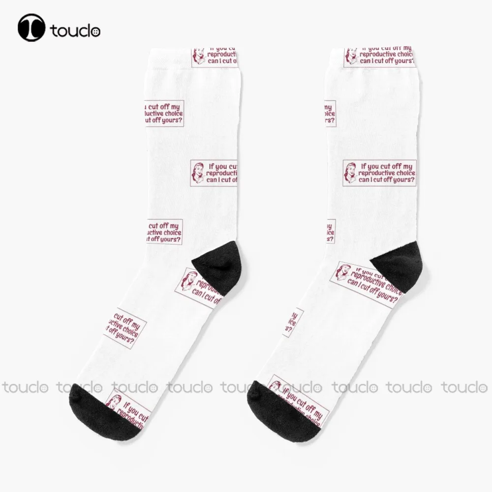 

Vasectomy Meme If You Cut Off My Reproductive Socks Street Skateboard Socks 360° Digital Print Christmas New Year Gift Retro Art