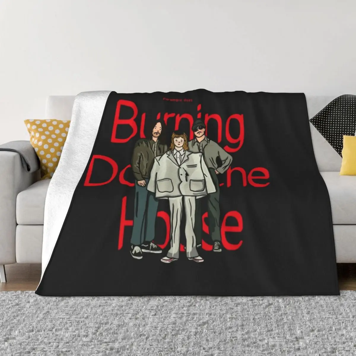 

Paramore does ‘burning down the house’ Throw Blanket Blankets For Baby Bed linens Picnic Luxury St Blankets