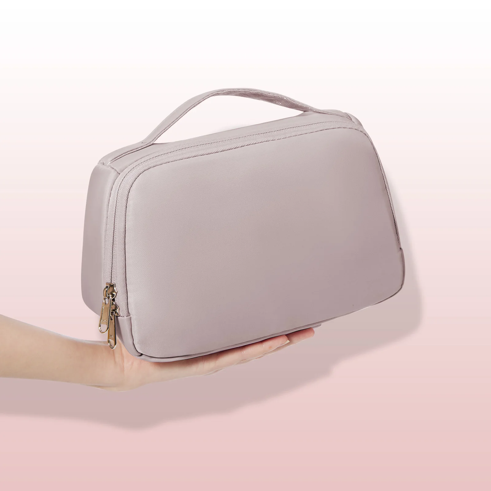 Makeup Female Toiletry Kit Bag Storage Case Storage Pouch Luxury Lady Box, Portable Storage Bag, Organizer Bag for Travel Zip