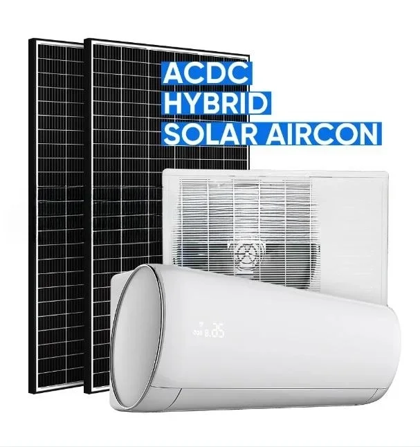 Hybrid Solar Mini-Split Air Conditioner Heat Pump AC/DC Solar Cell Air Conditioner,9000BTU-12000BTU,Plug-n-Cool, 2