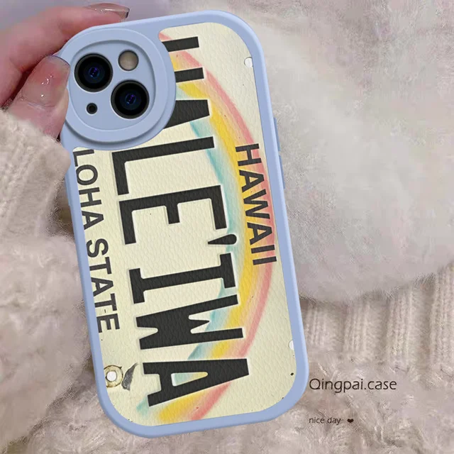 Capa de Celular Retro Engraçada com Número de Placa de Licença para iPhone 2 Capa de Celular Retro Engraçada com Número de Placa de Licença para iPhone