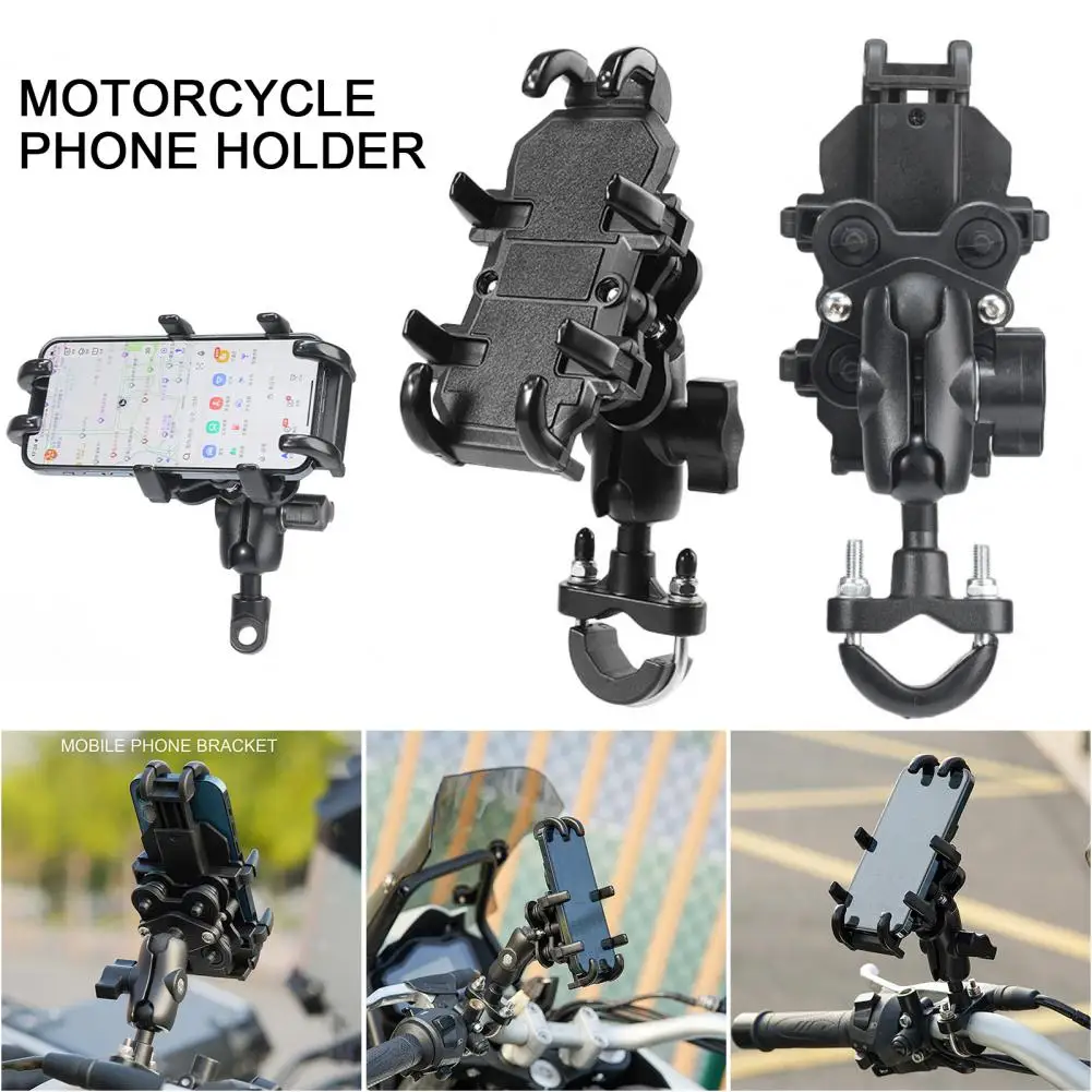 

Универсальный мотоциклетный держатель для телефона, регулируемый держатель для телефона одной рукой для работы без использования рук, велосипедный руль, держатель для телефона GPS, велосипедные принадлежности