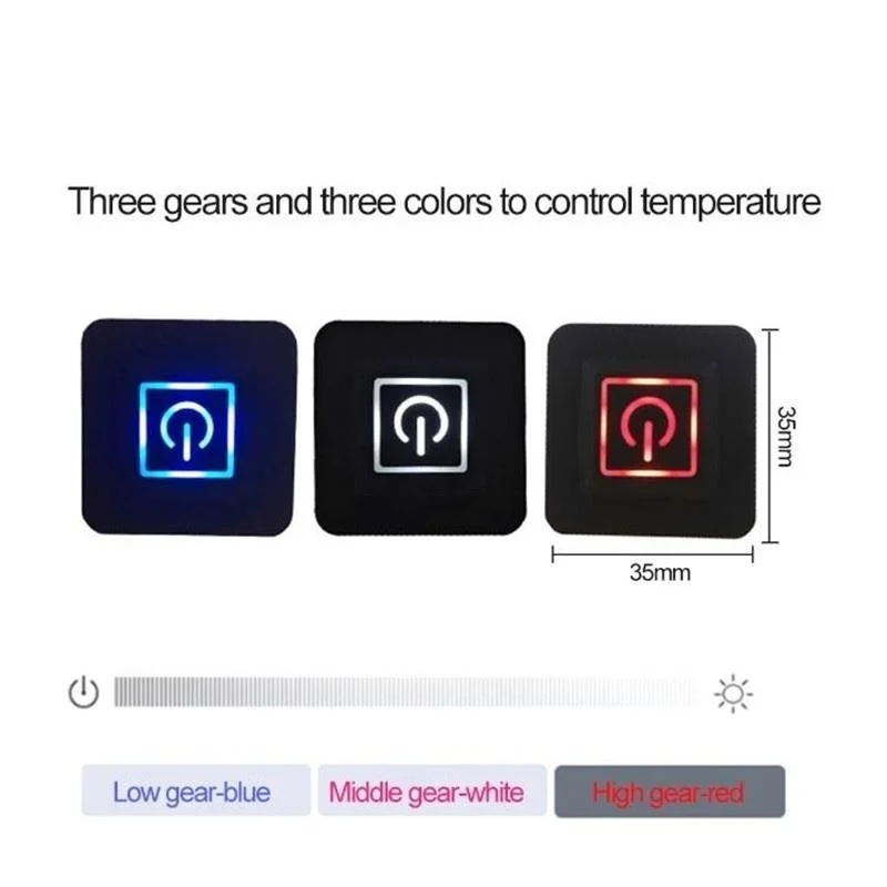 Heated Jacket Heated Gloves Pad 4 in 1 USB Heated Pads Waterproof Carbon Fiber Temperature Adjustable Foldable Vest Jacket Clothes Heating Winter Warmer Pad