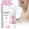 Sakura Moisturizing Cream Improving Dryness Roughness Brighten Skin Tone Fade Dark Spot Nourishing Moisturizing Body Lotion