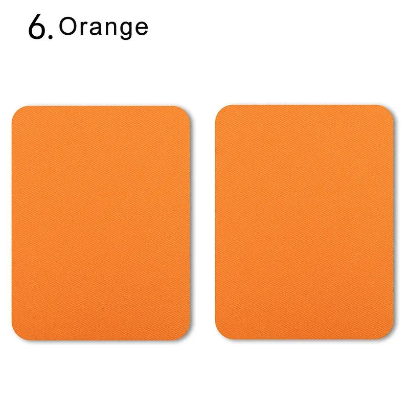 Set of 4 Multi-Colored Iron-On Fabric Patches for Clothing Repair and Decoration