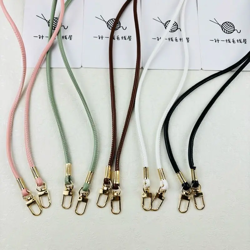 Elegant PU Leather Crossbody Shoulder Strap - 120cm Replacement with Buckle