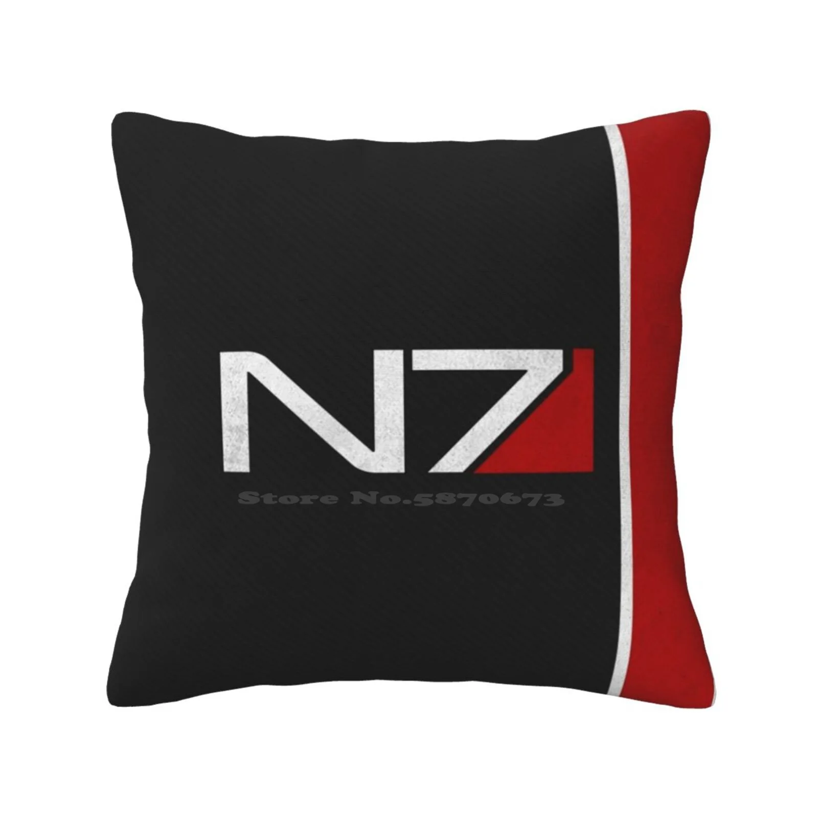 N7 Iconic Design Home Sofa Car Waist Throw Federa N7 Mass Effect Gaming Andromeda