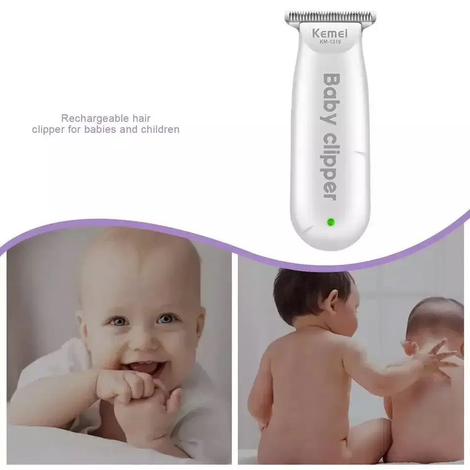 Kemei Rechargeable Electric Hair Clipper KM-1319 Baby Hair Trimmer Portable Household Clipper