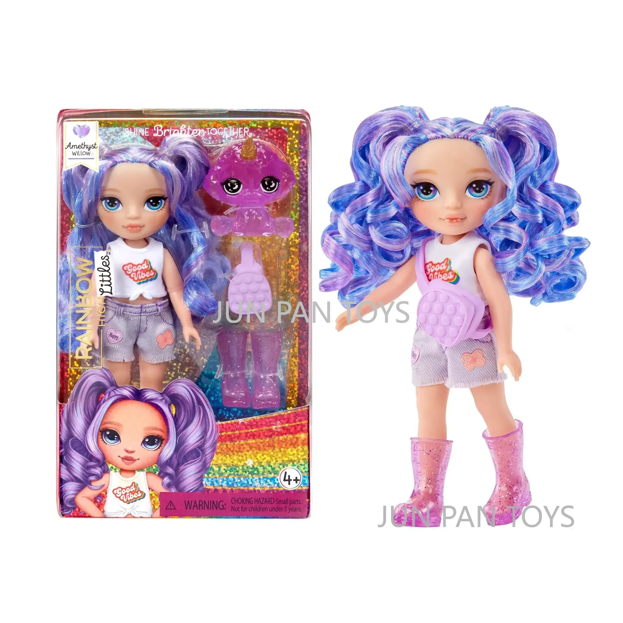 thumbnail image 1 of Muñeca pequeña de dibujos animados clásica de Rainbow High Littles Shadow High con bolso y accesorio, juguete coleccionable para niña, regalo de Navidad, 1 of 5