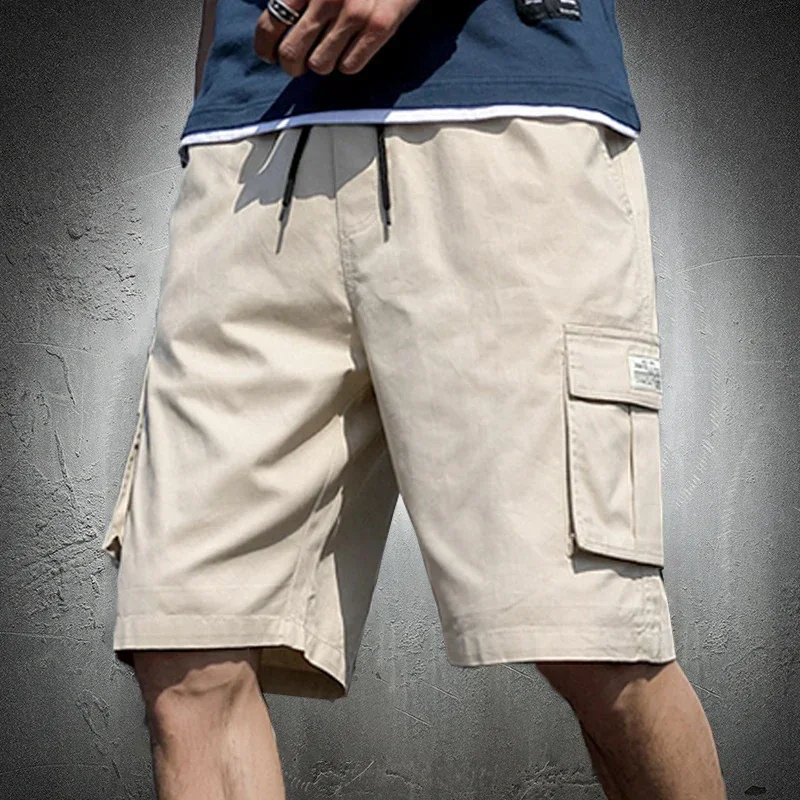 Sports Shorts Sport Shorts Cotton Shorts Cargo Shorts Cotton Cargo Shorts Casual Shorts Mens Shorts Summer Cargo Shorts Knee Length Drawstring Men Cotton Khaki Work Bermudas Masculina Plus Size 7XL