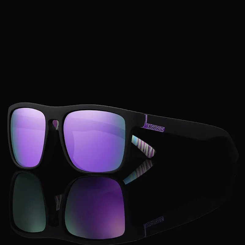 Polarized Fishing Vintage Sunglasses VAGHOZZ Brand Classic Men UV400 Women Square Outdoor Male Sport Driving