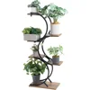 Plant Stand Indoor 6-Tier wrought iron Plant Stand Green Indoor Plant Stand Tiered Use Office Home Decor 2