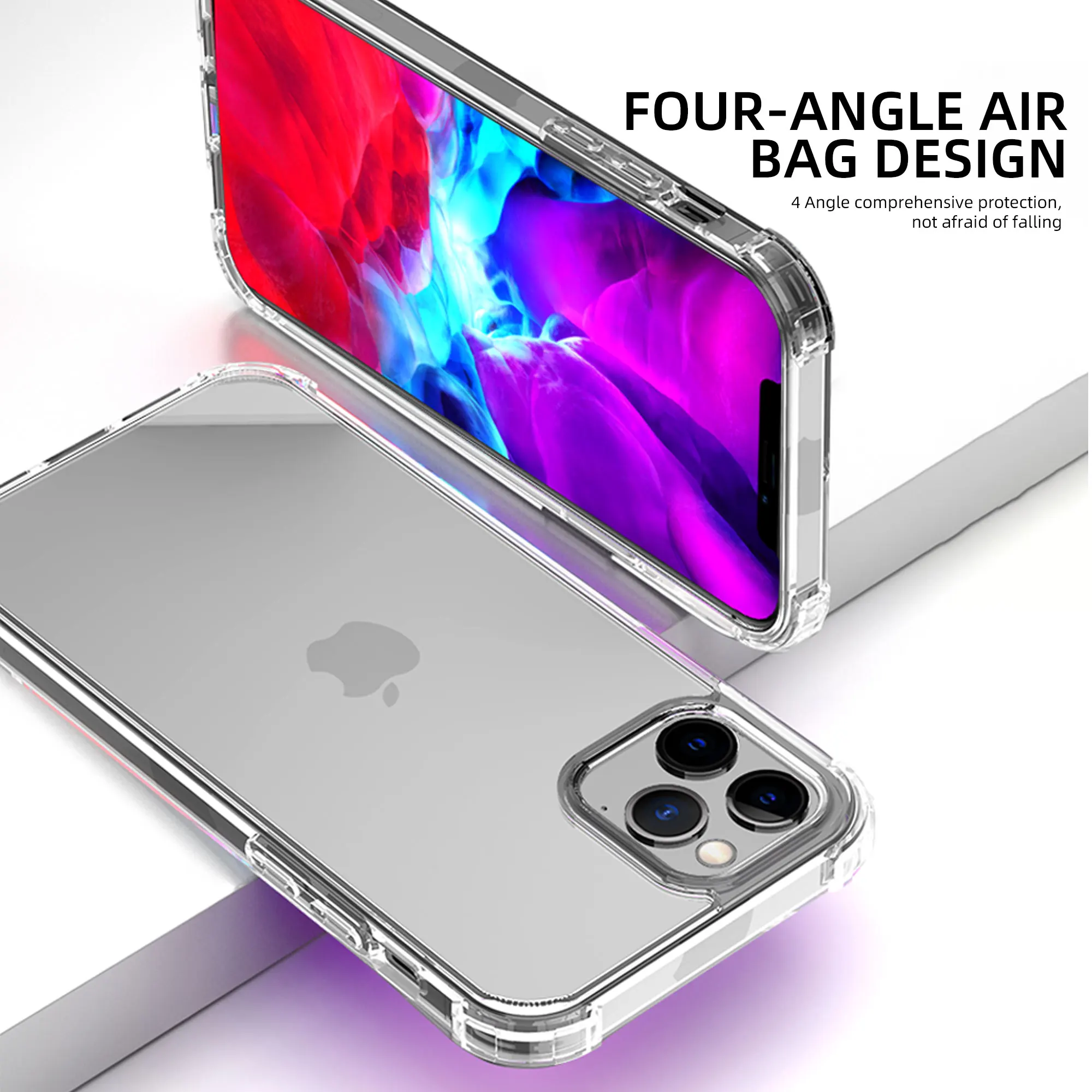 Custodia Ipaky Per Iphone 12 Per Iphone 12 Mini 12 Pro Tpu Pc Custodia Trasparente Super Antiurto Mista Per Custodia Iphone 12 Pro Max