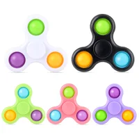 Nuevos juguetes Fidget Spinner mano yema del dedo multicolor Spnining Top alivio del estrés descompresión adultos juguetes regalos para niños niñas - Imagen 4