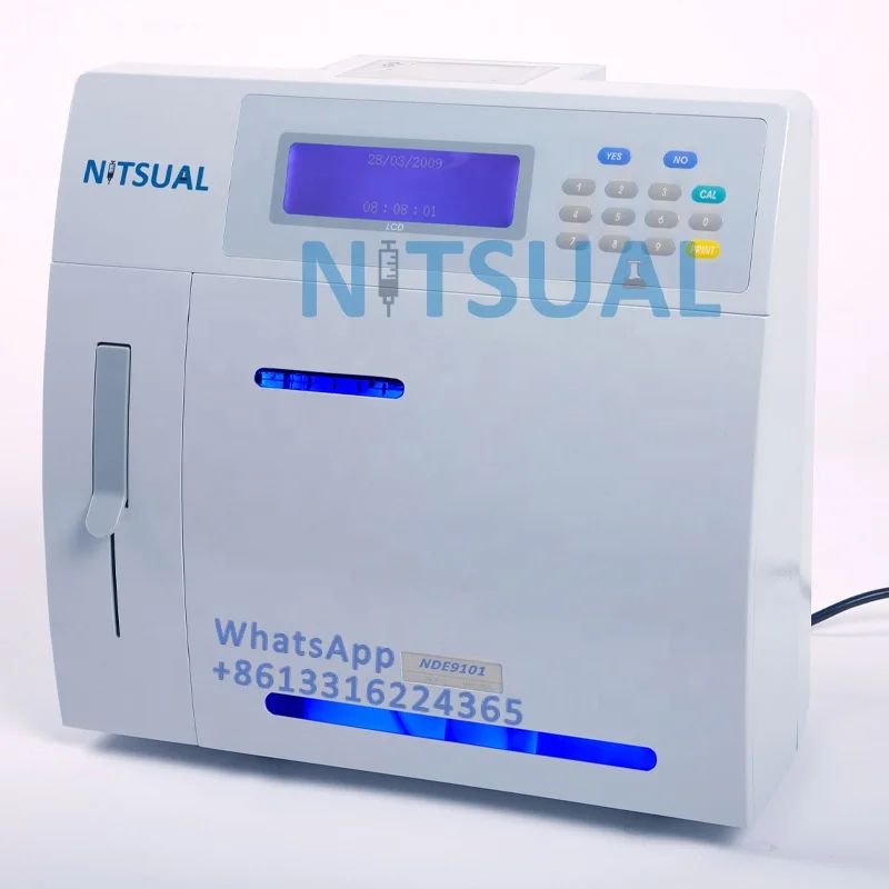 

Medical Blood Test Machine 60 Samples/h Touch Screen Automated Blood Electrolyte Analyzer Blood & Gas Analysis System Class II