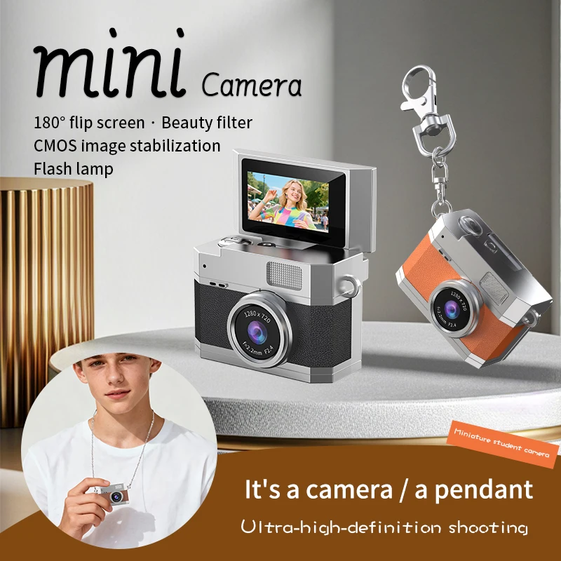 Mini Digital Camera 0.96-inch HD 180° Flip Selfie Screen with Backlight ...