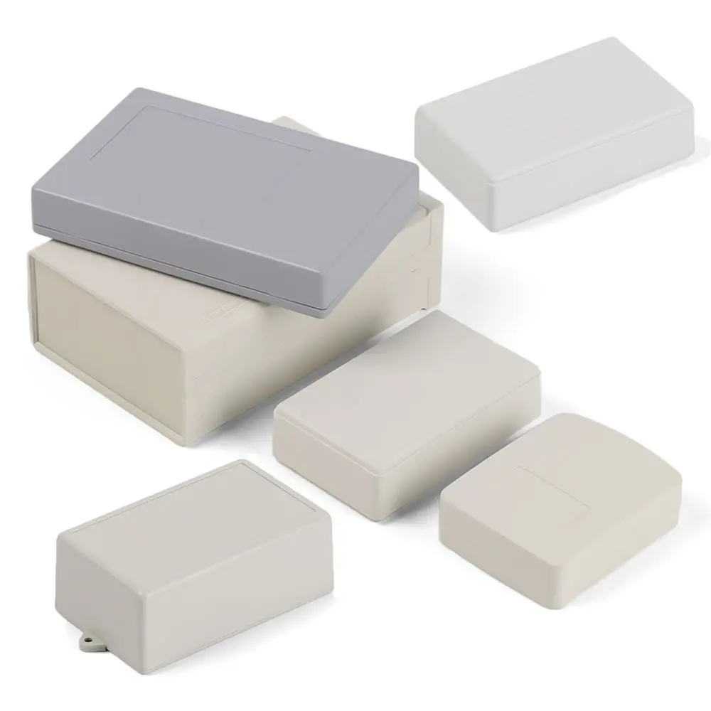 10 sizes DIY ABS Plastic White/Grey Instrument Case Waterproof Cover Project Enclosure Boxes Electronic Project Box