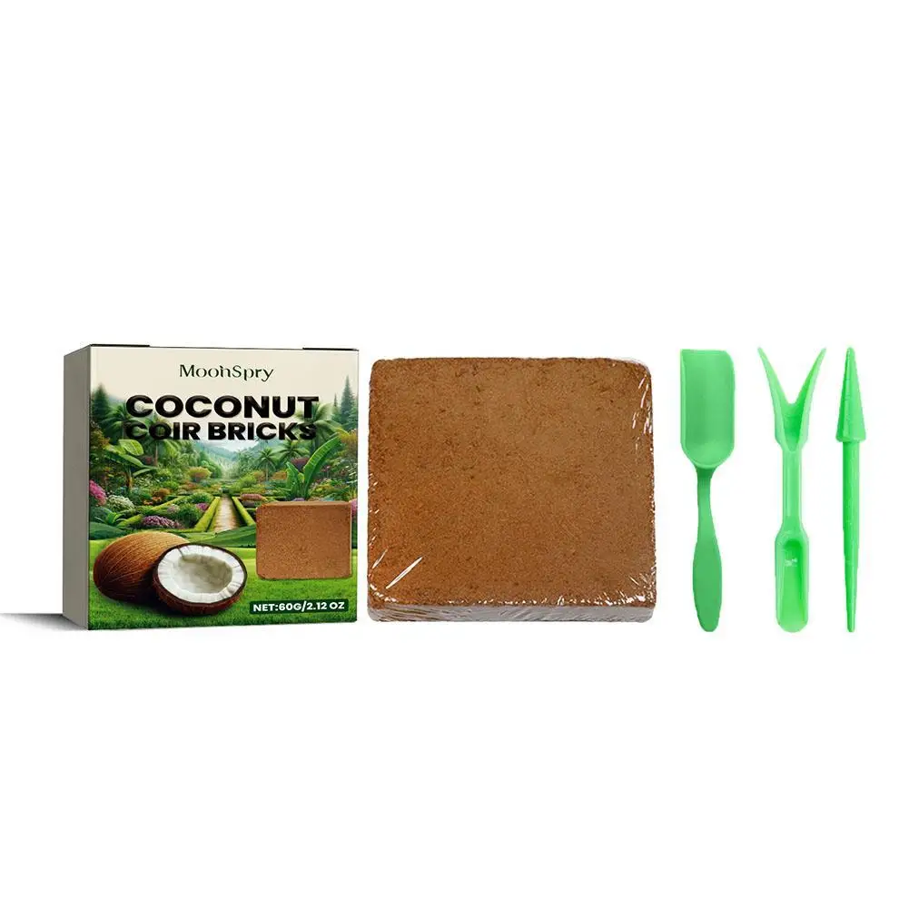 Reptile Coconut Soil Coir Pressed Coconut Fiber Substrate Lizard Tortoise Reptile Bedding Soil Terrarium Bottom Supplies reptile bedding material coco coir brick